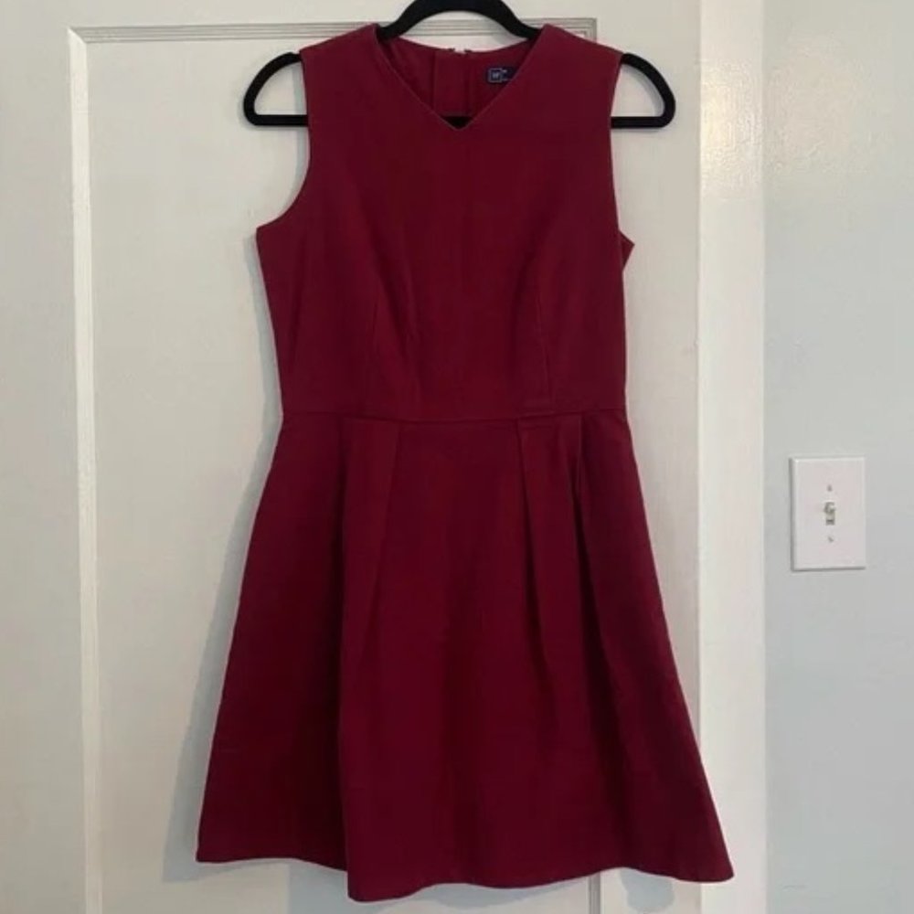 Gap - Berry V Neck Dress - Size 6